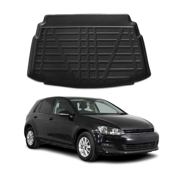 OMAC Cargo Mats Liner for VW Golf Mk7 2015-2021 Lower Black All-Weather TPE