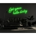 thumbnail image 2 of Get Your Halo Dirty Neon Sign, Wall Art Deco, 2 of 4