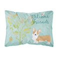 thumbnail image 1 of s Treasures BB7608PW1216 Welcome Friends Pembroke Welsh Corgi Red Outdoor Canvas Pillow Caroline's Treasures BB7608PW1216, 1 of 1