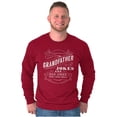 thumbnail image 4 of Grandfather Dad Jokes Funny Grandpa Men's Long Sleeve Tee T Shirt Brisco Brands X, 4 of 6