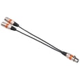 thumbnail image 3 of Xuanheng 1 Female to 2 Male 3 Pin Patch Y Cable for Various Musical Instruments Mixer Orange, 3 of 8
