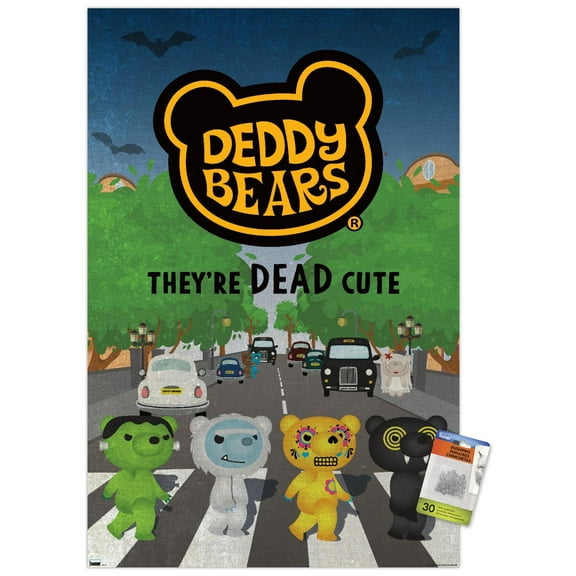 Deddy Bears - Dead Cute Wall Poster with Magnetic Frame, 22.375" x 34"