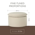 thumbnail image 6 of Maven Lane Lyra Contemporary Ottoman in Taupe Fabric Upholstery, 6 of 7
