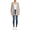 thumbnail image 5 of Dreamers by Debut Women's Open Front Rainbow Cardigan Sweater, Midweight, 5 of 5