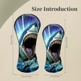 thumbnail image 2 of Golf Club Head Covers Blue Shark Waterproof Leather Golf Head Covers for Men Women Driver Head Cover Fairway Headcover for Golf Lovers, 2 of 7
