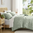 thumbnail image 3 of Regency Heights Full/Queen Comforter Set Sage Green, 3 Pieces Geometric Tufted Comforters Full/Queen Size, Solid Bedding Comforters Sets, Gift for Mother's Day, 3 of 11