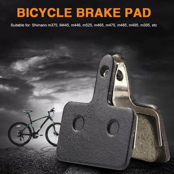 2Pair Bike Brake Pads, Bicycle Parts Resin Semimetal Disc Brake Pads for B01S M395 M446 M485 M486 M416 Deore M515 M5,2 x bolt 2 x spring leaf 2 pair brake pads