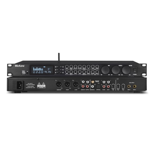 Preamplificador supresor de retroalimentación Micfuns KT900DSP con Bluetooth