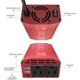 thumbnail image 4 of BESTEK 300W 4.2A Dual USB Power Inverter for Car DC 12V to 110V AC Car power Inverter Car Adapter, 4 of 5