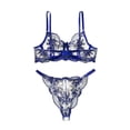 thumbnail image 4 of Lingerie Porte-Jarretelles en Résille Florale Aguichant 2 Pcs, 4 of 7
