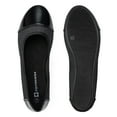 thumbnail image 3 of Alpine Swiss Kelly Cap Toe Ballet Flats Two Tone Comfortable Slip On Flat Shoes, 3 of 6