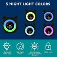 thumbnail image 4 of Reloj despertador para niños, bonito despertador con forma de rana para dormitorio infantil, máquina de sonido, temperatura, reloj despertador digital para niños y niñas, regalos de cumpleaños, 4 of 5