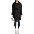 thumbnail image 5 of Mark Alan Women’s Long Asymmetrical Wrap Coat with Belt, 5 of 6