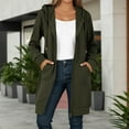 thumbnail image 2 of Ediodpoh Casual Autumn Winter Long Sweatshirt Jacket Zipper Full Sleeve Hooded Sweatshirt with Pockets for Women Womens Hoodies with Zippers Green XXL, 2 of 4