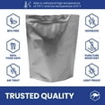 thumbnail image 5 of 30 Wallaby Stand Up Mylar Bags with Zipper - Bundle - 1 Gallon (7.5 Mil) with 30 400cc Oxygen Absorbers, 30 Labels - Heat Sealable, Food Safe, Long Term Food Storage & Survival - Silver, 5 of 7