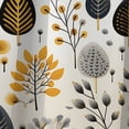thumbnail image 4 of Designart "Subtle Charm In Beige Minimalism" Floral Blackout Curtain Panels, 4 of 4