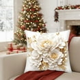 thumbnail image 4 of Bwiyojiz Home Decor Christmas Decorations Decoration 45x45cm Printed Pillow Cover Sofa Cushion Car Waist Golden Flower, Gifts for Sister, Multicolor, 4 of 6
