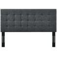 thumbnail image 4 of Contemporary Modern Urban Designer Bedroom King Size Tufted Headboard, Fabric, Grey Gray, 4 of 4