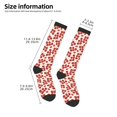 thumbnail image 4 of Vsdgher Tomato Print Thigh High Socks Extra Long Stretchy Sock Women Over Knee High Opaque Stocking Daily Wear, 4 of 5