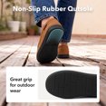 thumbnail image 6 of HomeTop Men's Classic Moccasin Slippers, All Season & Winter Warm Coral Fleece Lined Memory Foam Indoor Outdoor House Shoes, 6 of 8