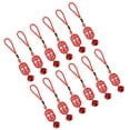 thumbnail image 3 of 12 colgantes de campana de 15,5 cm de alto, de madera roja, con forma de palabra, para árbol de Navidad, puerta, decoración del hogar., 3 of 14