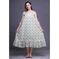 thumbnail image 5 of Bimba White18 Butterfly Clock & Sleeveless Night Gown For Womens Cotton Printed Nightwear Ladies Sleepwear X-Large, 5 of 6