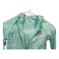 thumbnail image 4 of Nike Windrunner Big Kids Girls Teal Full-Zip Windbreaker Jacket (DM8234-379) (X-Small), 4 of 4