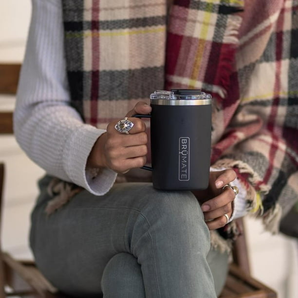 BruMate Toddy 16 oz Matte Black BPA Free Vacuum Insulated Mug - Walmart.com