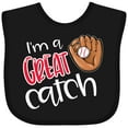 thumbnail image 3 of Inktastic I'm a Great Catch Baseball Glove Boys or Girls Baby Bib, 3 of 4