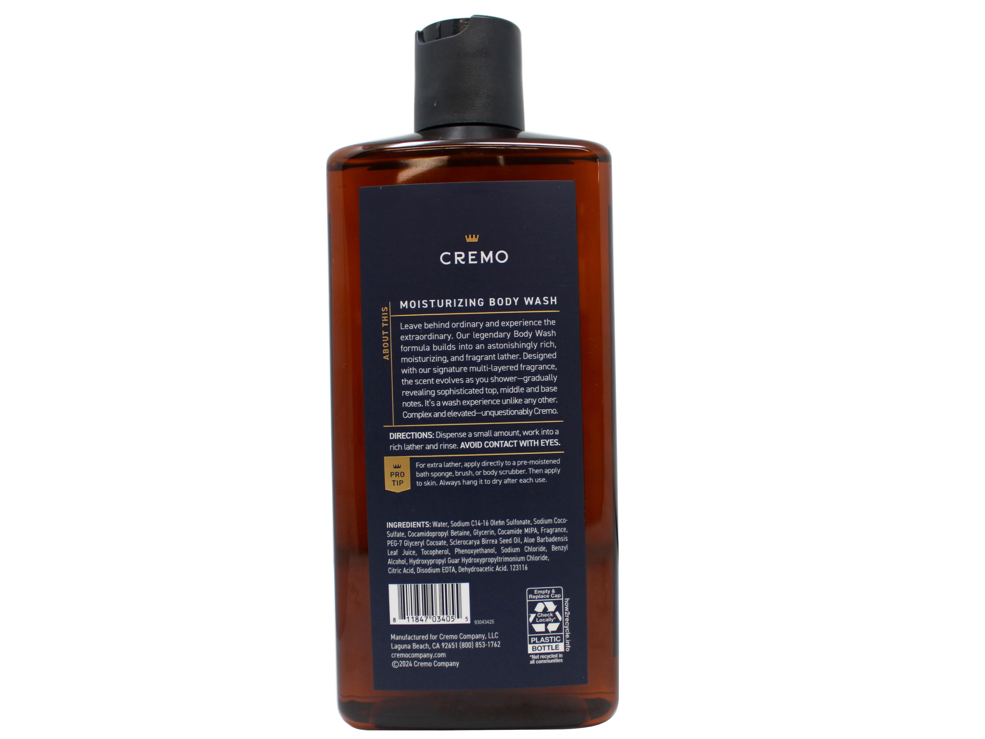 Cremo Reserve Collection, Body Wash, Palo Santo, Bright Cardamom, Dry Papyrus, 16 fl oz (473 ml) - 3 Pack