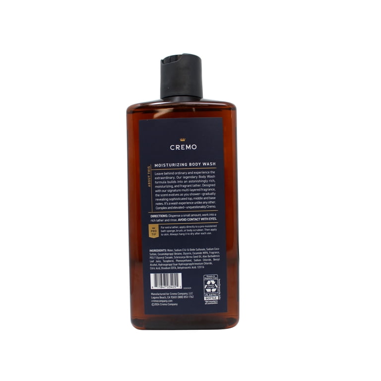 Cremo Rich-Lathering Palo Santo Body Wash for Men, Notes of Bright