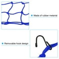 thumbnail image 4 of Unique Bargains Cargo Net High Elastic Motorcycle Luggage Straps with 6 Hooks Bicycle Blue 15.7"x15.7", 4 of 6