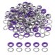 thumbnail image 1 of Uxcell 110 Pcs Ojetes con arandelas Kit de ojetes 3/8" Púrpura, 1 of 7