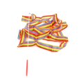 thumbnail image 3 of Fitness Danza 2m Gimnasio Cintas Entrenamiento Rainbow Stick Art Ballet Streamer para niños (Color) JShteea El nuevo, 3 of 6