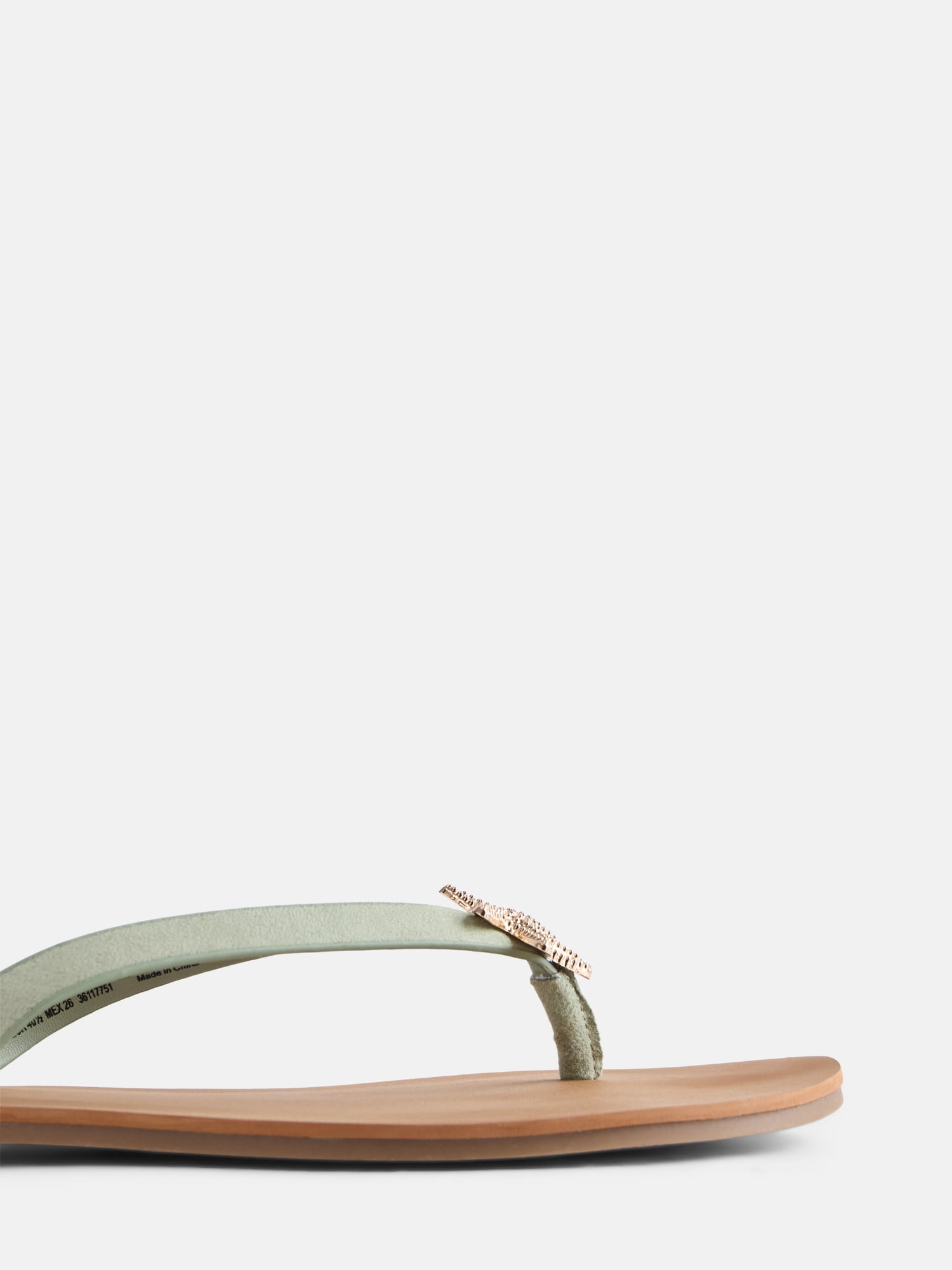 Time and Tru Women's Ornament Thong Sandals