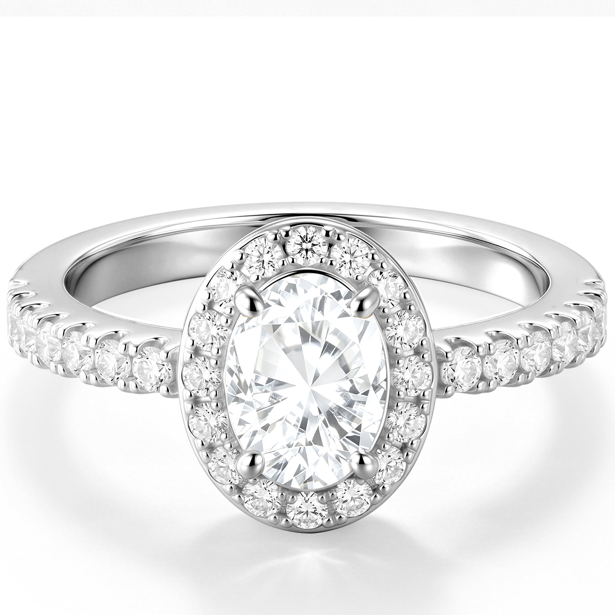 APSVO S925 Sterling Silver Plated Oval Rings for Women Eternity Promise Wedding Band Engagement Rings Birthday Prom Graduation Jewelry Gifts Her Girlfriend Wife Female Adults Teen Ideas