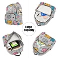 thumbnail image 5 of FORMRS Mini Backpack Purse for Women Travel Daypack Casual Shoulder Bag, Cute Cat Pattern, 5 of 7