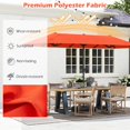 thumbnail image 3 of ZYPPPA  13 FT Double-sided Patio Umbrella, Outdoor Large Twin Size Umbrella w/Crank Handle & 12 Heavy-Duty Ribs, Oversized Rectangle Market Umbrella for Garden Deck Poolside, 3 of 18