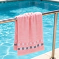 thumbnail image 5 of Hand Towels for Bathroom,Soft & Quick Drying Cleaning Towels for Gym | Absorbent Checkered Towel | Lightweight | Kitchen Wiping | Shower,Travel & Spa,Pink, 5 of 7