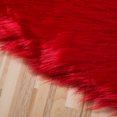 thumbnail image 2 of Mialoley Heart Shaped Shaggy Faux Fur Fluffy Rug Hairy Carpet, 2 of 5