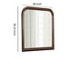 thumbnail image 5 of Espejo Benjara con diseño arqueado moldeado, marco de madera, color marrón y plateado, 5 of 5