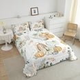 thumbnail image 4 of Pumpkin Comforter Set Autumn Harvest Decoration Bedding Women Fall Bedroom Decor Bedding Comforter Sets Rustic Maple Leaves Print Duvet Insert Thanksgiving Day Gifts Fall Decor Quilt King, 4 of 5