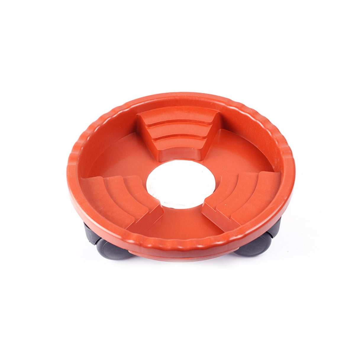 NUOLUX Plant Movable Caddy Flower Pot Rolling Tray Base Wheels Rack