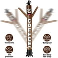 thumbnail image 4 of 10FT Tall Inflatable Tube Man Coffee Wacky Wavy Dancing Guy (12''Diameter) for Outdoor Decoration Advertising Business Promotion - Food Theme (Blower Not Included), 4 of 7