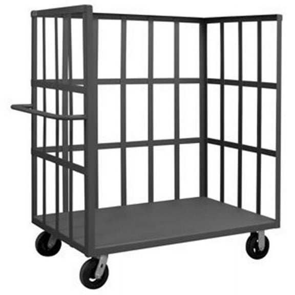 Durham OPTFB-4830-1-6MR-95 57 in. Open Portable Truck, Gray - 2000 lbs