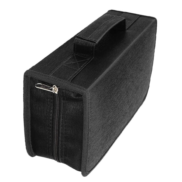 funtasica CD DVD Case Holder Organizer Game Disc Wallet Holder DVD Storage Bag Black