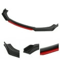 thumbnail image 4 of Front Spoiler Front Splitter Car Bumper Protector Front Spoiler Replacement Universal Front Bumper Lip Spoiler Chin Body Kit Protection PP Auto Car Exterior Aerodynamic Parts, 4 of 8