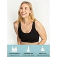 Fruit of the Loom 2Pack Seamless Comfy Longline Bra, Sizes S to 4X