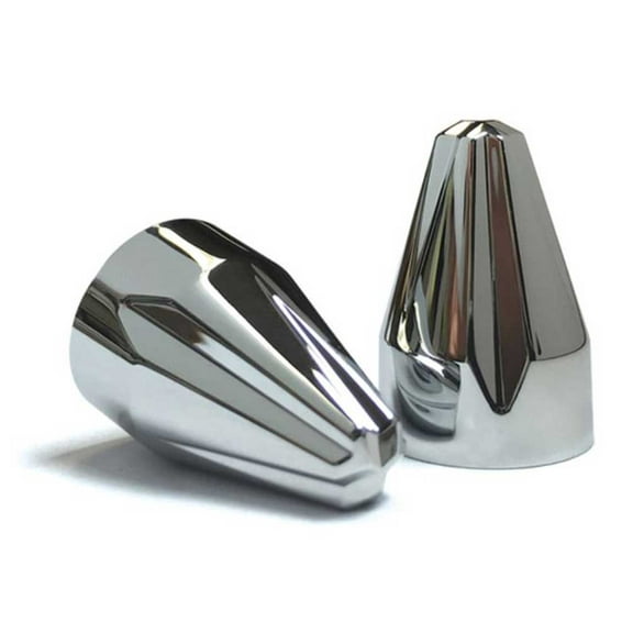 Ciro Fluted Spike Screw Bolt Caps - 5/16 in. (6pk) Chrome Finish 70014