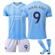 thumbnail image 1 of ZHAOCHENG Camiseta de fútbol del Manchester City para niños (23-24), número 9, Haaland 18 (100-110 cm), 1 of 2